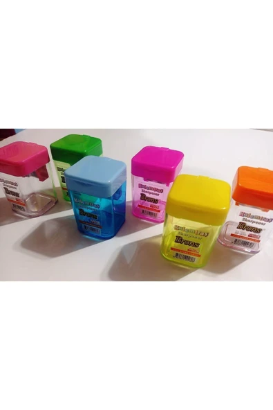 Nova Color  Çift Açaçaklı Kalemtraş 3 Adet Geniş Hazneli Kapaklı - 4