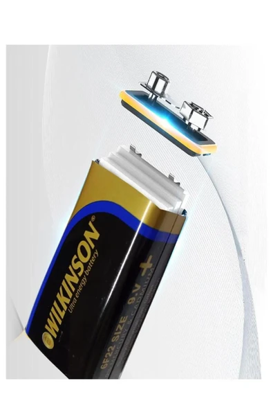 Nova Color  ( 5 Adet ) 9 Volt Pil Extra Güçlü Karbon 9 Wolt Çift Başlıklı Kare Pil Oyuncak Araba Radyo Drone - 3