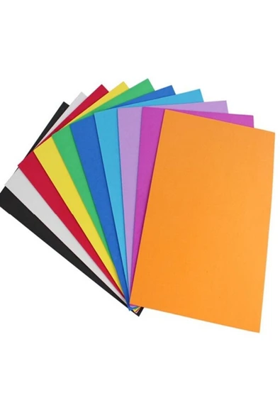 TİFOYS  10 Lu 50x70cm Karışık Renk Fon Kartonu Rulo (10adet)
