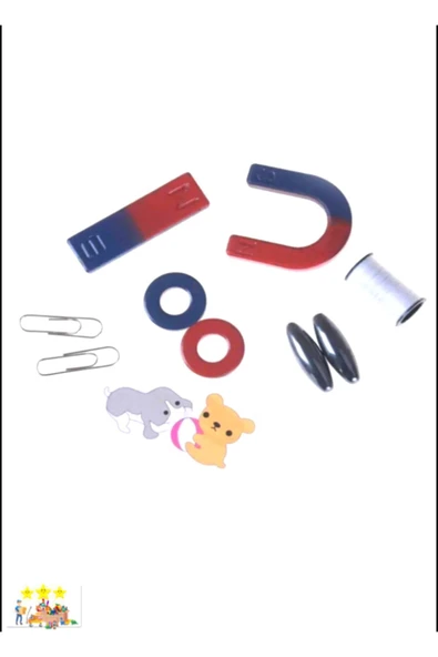 TİFOYS  Zeka Oyunları Mıknatıs Oyun Deney Seti Çocuklar Için Magnet Play Set Eğitici Oyunlar Z - 4