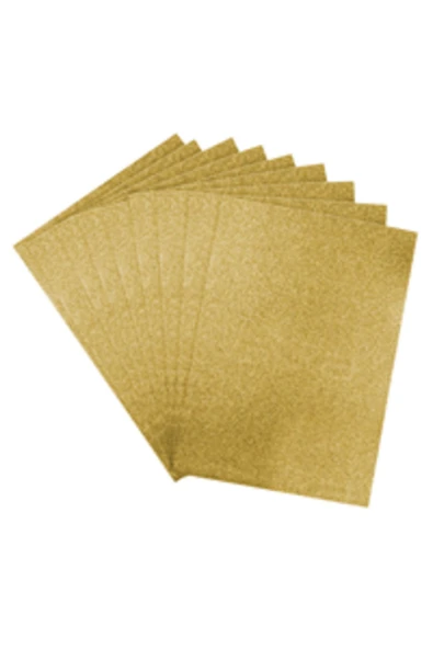 Nova Color  50x70 Simli Altın Eva Tabaka 10'lu Paket 1.5 mm