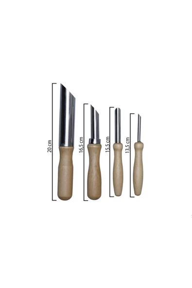 Nova Color  Paslanmaz Çelik Seramik Delik Kesici Set 4 Parça Oyma Aleti - 2