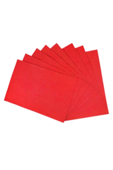 Tifoys  A4 Kırmızı Keçe Tabaka 10'lu Paket 1.5 mm
