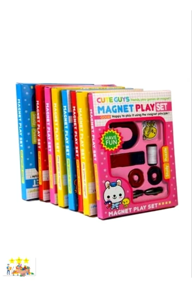 TİFOYS  Zeka Oyunları Mıknatıs Oyun Deney Seti Çocuklar Için Magnet Play Set Eğitici Oyunlar Z - 1