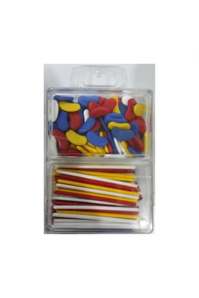 Nova Color  Renkli Sayı Sayma Çubuğu Ve Fasulyesi Plastik ( 1 Er Kutu )