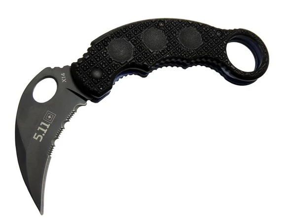 X14 5.11 Siyah Karambit Koleksiyon Çakı 16 cm - Plastik Sap ürün görseli 1