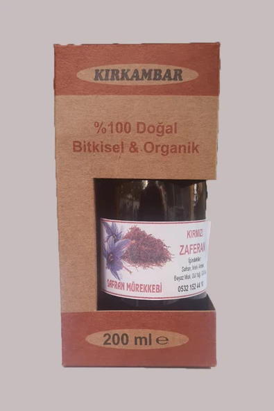 Kırkambar Krem  Safran Mürekkebi KIRMIZI 200 CC