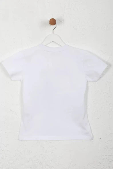Beyaz Siyah Atatürk Baskılı Unisex Çocuk Tişört - 8