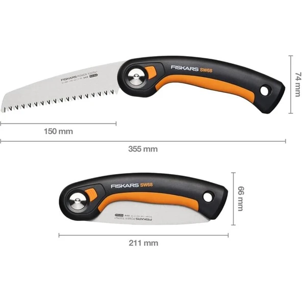 Fiskars 1067552 Plus Katlanır Testere SW68 15 cm