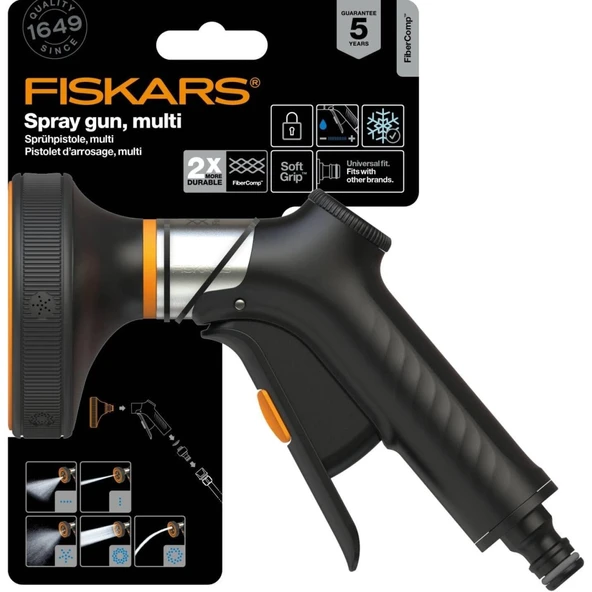 Fiskars 1067195 Fibercomp 5 Fonksiyonlu Sulama Tabancası - Resim 2