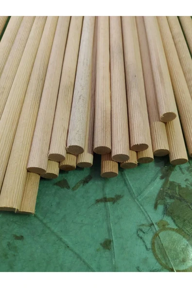 değerli hobi Ahşap Kavale Çıta Çubuk Kayın Kavela 12 Mm Yivli 50 Cm 8 Ad
