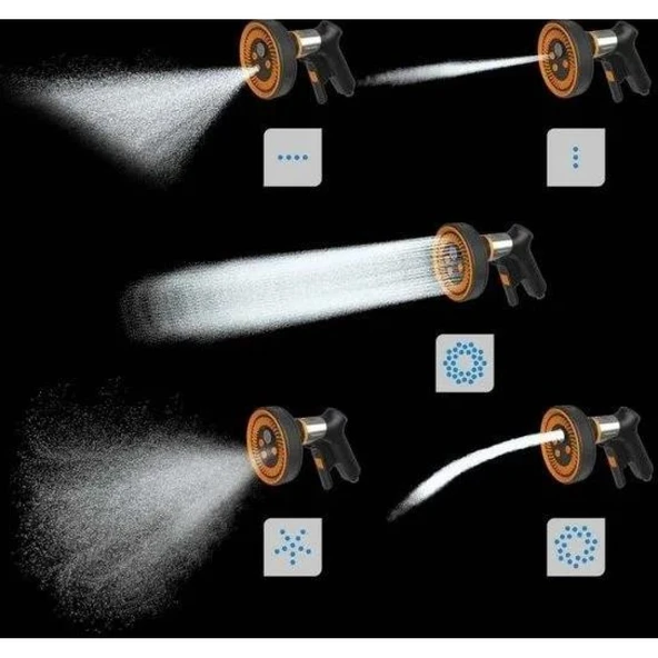 Fiskars 1067195 Fibercomp 5 Fonksiyonlu Sulama Tabancası - Resim 3