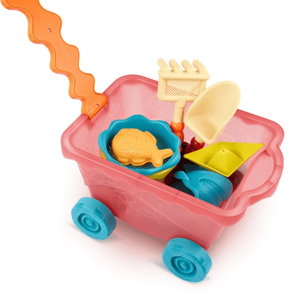 B.Toys Kırmızı Plaj Vagonu - Resim 6