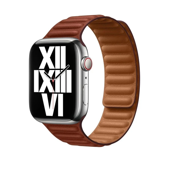 Apple Watch 45mm Baklalı Model Deri Kayış S/M MP853ZM/A Outlet - 2