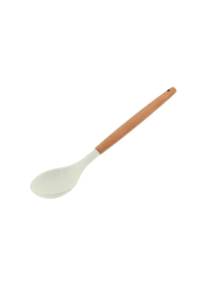 ncy Ahşap Saplı Yanmaz Yapışmaz Silikon Spatula