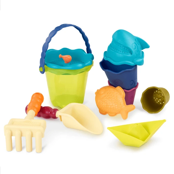 B.Toys Kırmızı Plaj Vagonu - Resim 4