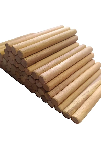ncy Ahşap Kavela Çıta Çubuk Kavela 1.kalite Yivsiz 10 Mm 15 Cm 50 Adet - 2