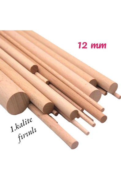ncy Ahşap Kavale 1.kalite Çubuk Çıta Kavela 1.kalite Yivsiz Kayın 12 Mm 40 Cm 10 Adet