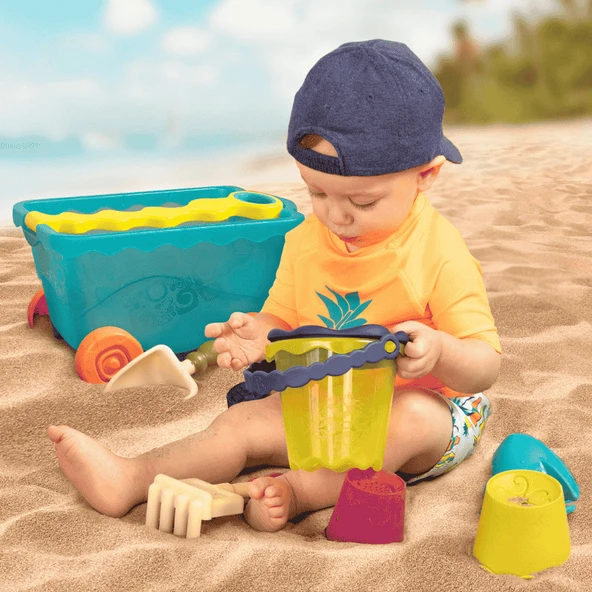 B.Toys Turkuaz Plaj Vagonu - Resim 4