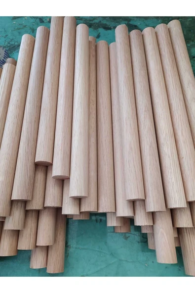 ncy Ahşap Kavale Çıta Kavela Maket Fırınlanmış Meşe Silindir Pürüzsüz 20 Cm 20 Mm 20 Adet