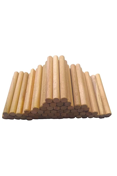 ncy Ahşap Kavela Çıta Çubuk Kavela 1.kalite Yivsiz 10 Mm 15 Cm 50 Adet - 4