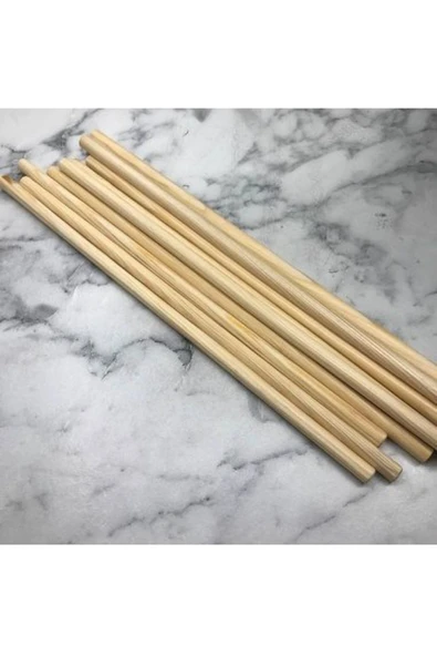 değerli hobi Bambu Ahşap Bambu Maket Çubukları 20 Cm , 5 Mm , 500 Adet - 2