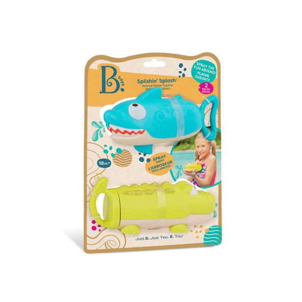 B.Toys Eğlenceli Su Tabancası Seti - Timsah ve Köpekbalığı - Resim 6