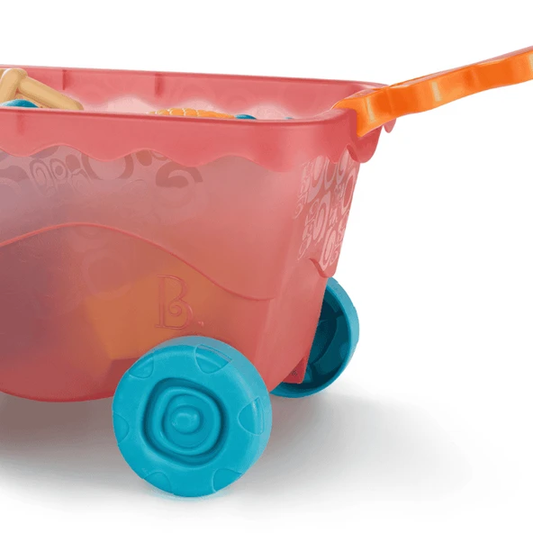 B.Toys Kırmızı Plaj Vagonu - Resim 7
