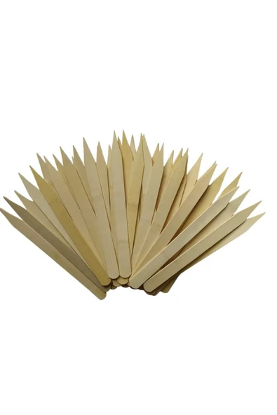 ncy Ahşap Bambu Geniş Çubuklar 24.5 Cm 2 Cm 50 Adet