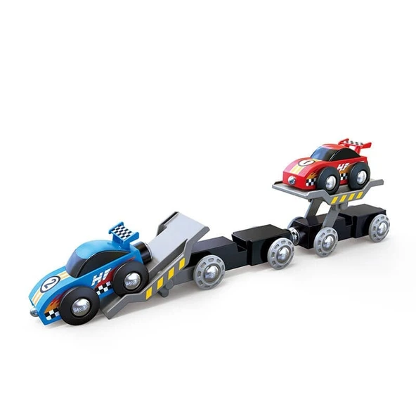 Hape Oyuncak Yarış Arabası Taşıma Treni - 3