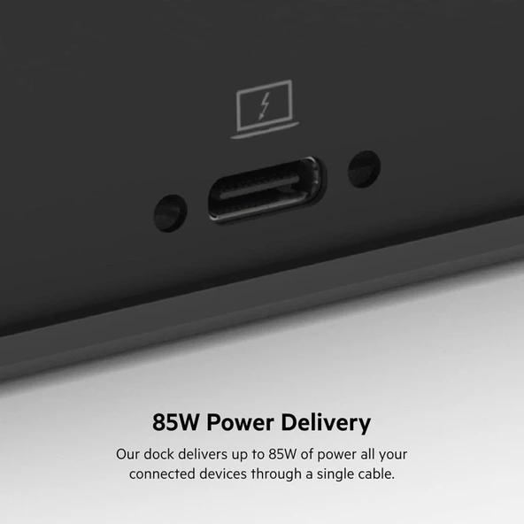 Belkin 85W Güç Dağıtımlı Üçlü 4K Ekran için 3 HDMI Bağlantı Noktası, 2 DisplayPort - 2