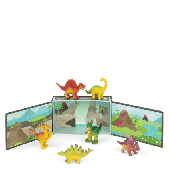 Tiger Tribe Sahneli Hayvan Figürleri - Dinosaurs