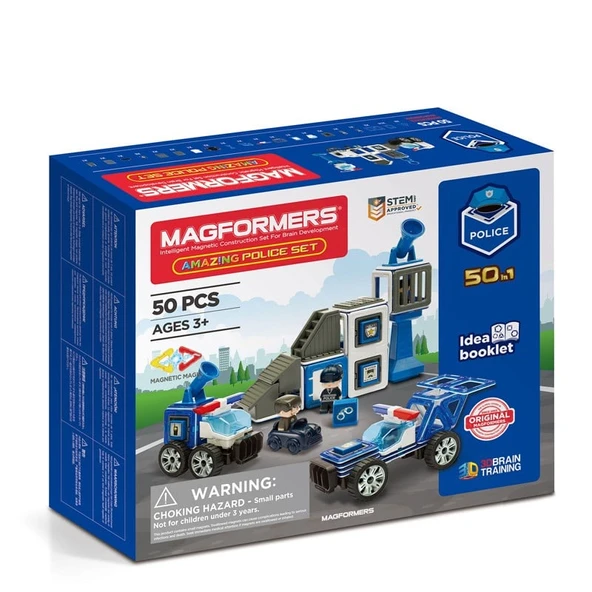 Magformers Mıknatıslı Police Set - 50 Parça - 2