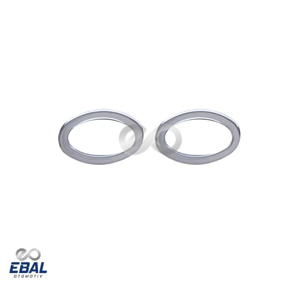 Peugeot 307 Krom Sinyal Çerçevesi 2 Prç 2001-2008 Paslanmaz Çelik - 2