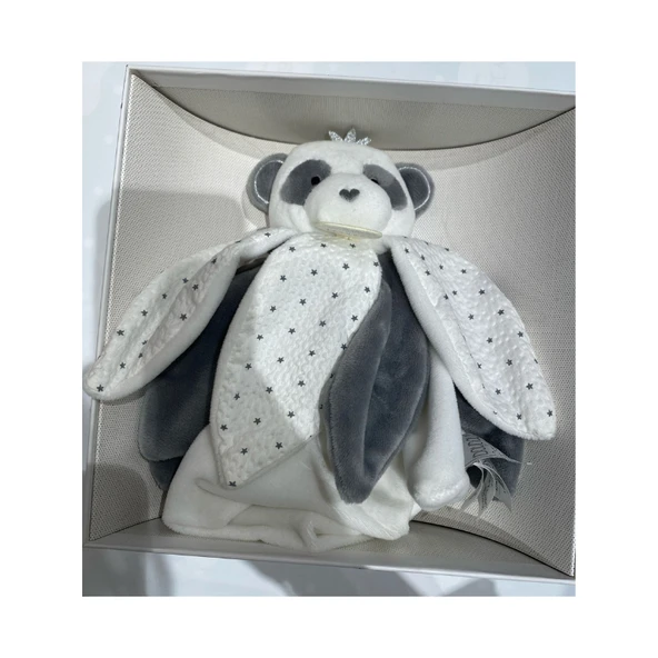 Doudou Hediye Kutulu Gri Panda Uyku Arkadaşı 26 cm - 9