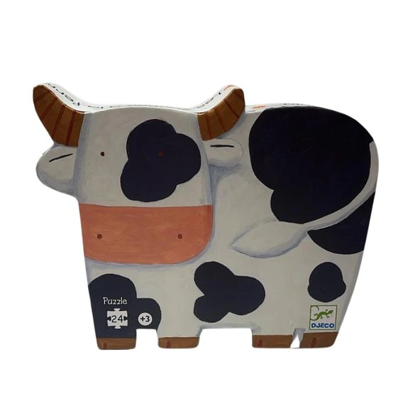 Djeco Dekoratif Puzzle 24 Parça - The Cows On The Farm - 6