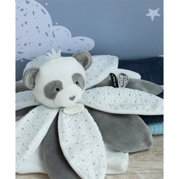 Doudou Hediye Kutulu Gri Panda Uyku Arkadaşı 26 cm - 5
