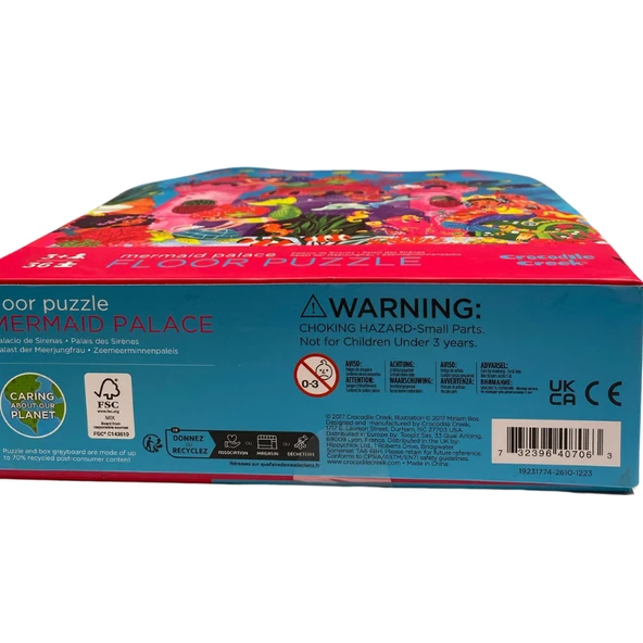 Crocodile Creek Dekoratif Puzzle - 36 Parça - Denizkızı Sarayı - 5