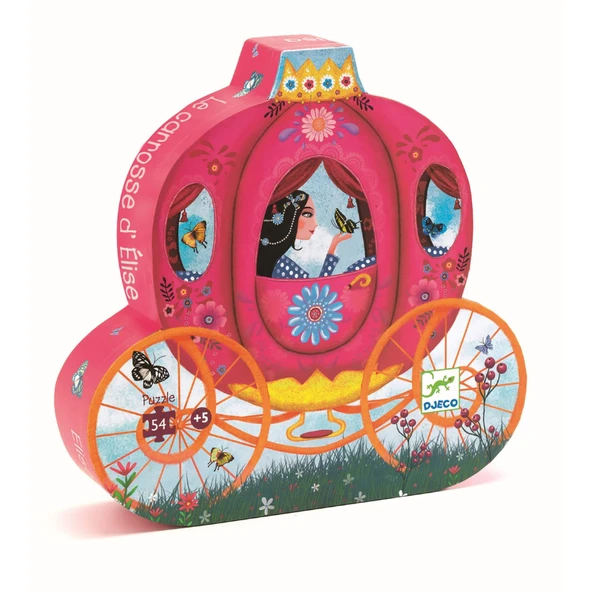 Djeco Dekoratif Puzzle 54 Parça - Elise's Carriage - 2