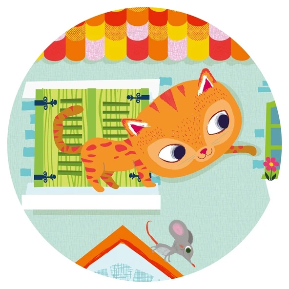 Djeco Dekoratif Puzzle 24 Parça - Pachat And His Friends - 5