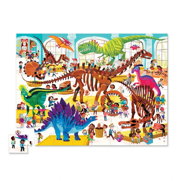 Crocodile Creek Müzede Bir Gün Puzzle - 48 Parça - Dinozor - Resim 2
