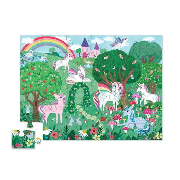 Crocodile Creek Dekoratif Puzzle - 36 Parça - Unicorn - 3