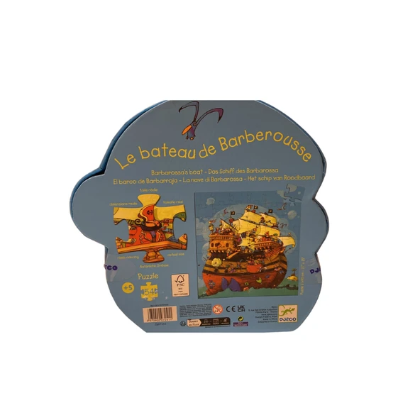 Djeco Dekoratif Puzzle 54 Parça - Barbarossa's Boat - 4