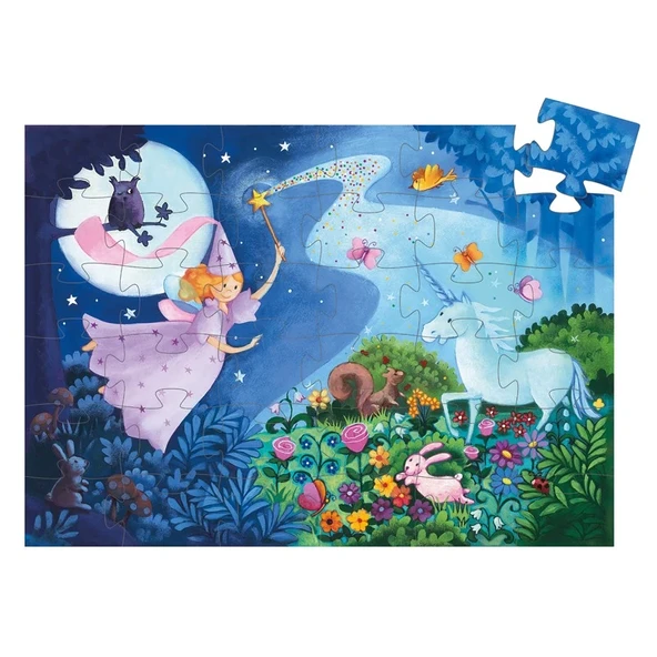 Djeco Dekoratif Puzzle 36 Parça - The Fairy And The Unicorn - 4
