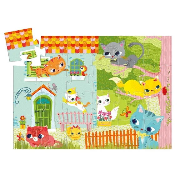 Djeco Dekoratif Puzzle 24 Parça - Pachat And His Friends - 3