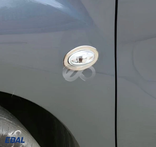 Peugeot 307 Krom Sinyal Çerçevesi 2 Prç 2001-2008 Paslanmaz Çelik - 3