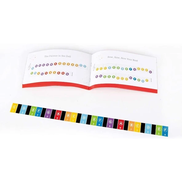 Hape Deluxe Grand Elektronik Piyano - Beyaz - Resim 8