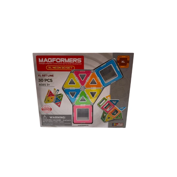 Magformers Mıknatıslı XL Neon Set - 30 Parça - 10