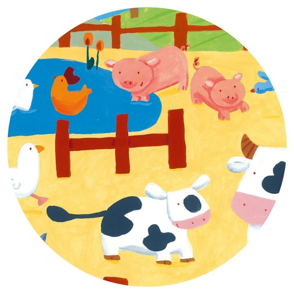 Djeco Dekoratif Puzzle 24 Parça - The Cows On The Farm - 5