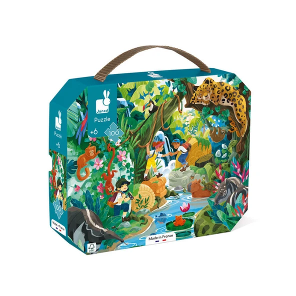Janod 100 Parça Çantalı Puzzle - Inka Macerası - 2